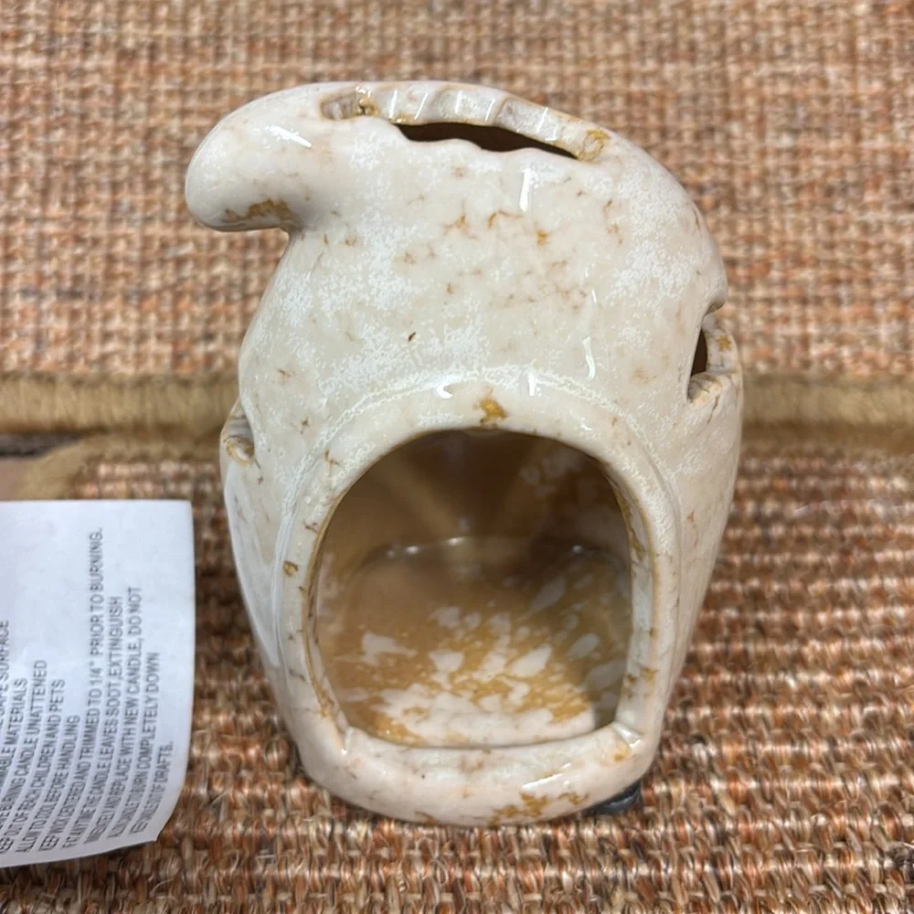 Ceramic Ghost Tea Light Holder Halloween Decor by TII Collections NEW